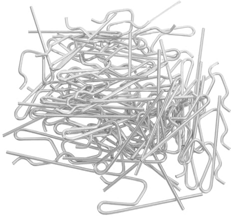 Hemobllo 50 Piezas Ganchos para Cortinas de Metal Accesorios para Instalación de Cortinas de Baño y Duchas Ganchos de Techo para de Drapeado