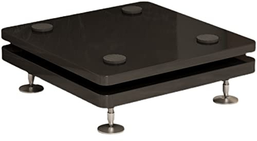 Supporto per altoparlante, staffa subwoofer/vassoio, scheda audio antiurto con picchetto e kit pad, per audio surround home theater, stand per altoparlanti da scaffale/monitor da studio