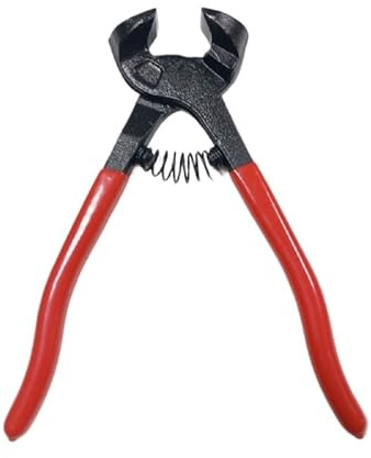 1 pz 8'' Utensili da taglio Forbici Pinze Pinze a becco tondo/Pinze for piastrelle a rotella for rottura vetro Quarzo Mosaico/Taglio della ceramica(Orange)