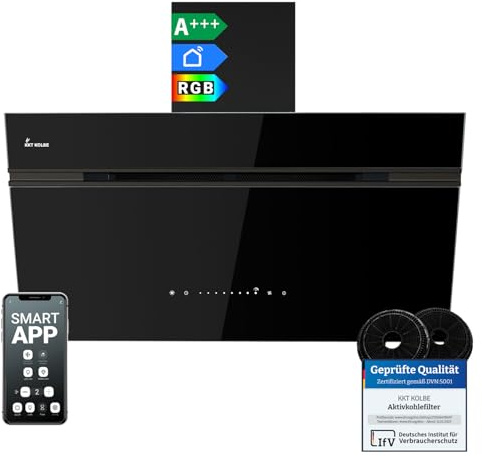 KKT KOLBE Dunstabzugshaube Wandhaube AURORA9005FB, 90 cm kopffrei