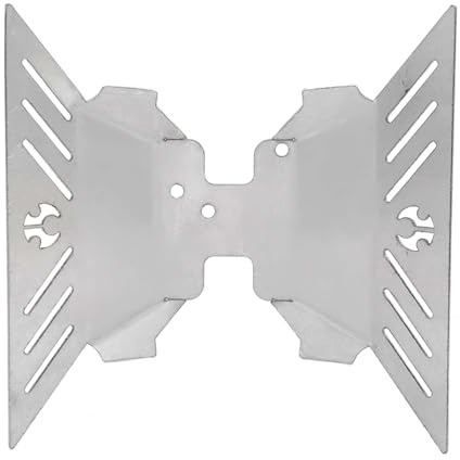 Cryfokt Protector de Chasis RC Placa Protectora de Acero Inoxidable para Piezas de Automóvil RC Axial Capra AXI232006, Protección de Ejes Delanteros Traseros, Fácil Instalación para Entusiastas de,