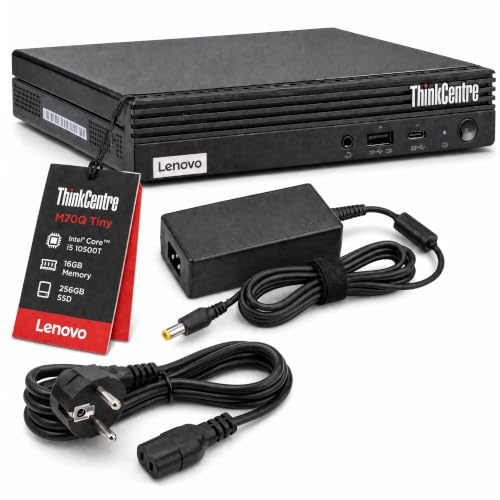 Lenovo ThinkCentre M70q Tiny Intel Core i5 10500T Disque Dur SSD 256 Go Mémoire 16 Go Windows 11 Pro Ordinateur de Bureau Mini PC (reconditionné)