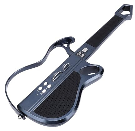 Zhjvihx Chitarra Elettrica per Bambini, LED Pieghevole Senza Corde Illuminato 7 Suoni BT Ricaricabile 4 Ritmi di Drum Machine con Tracolla, per Gite All'aperto, Riunioni di Famiglia (BLACK)