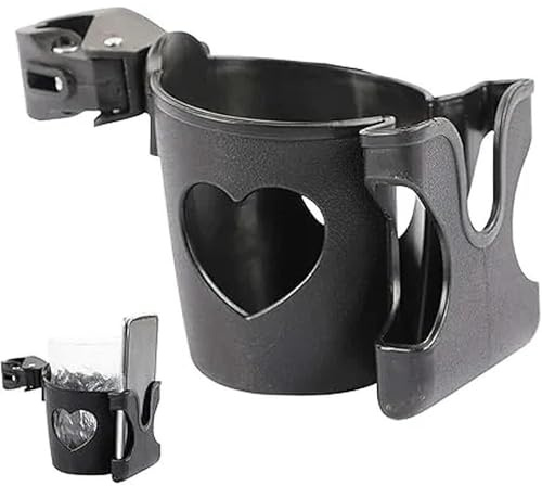 Universal Pram Accessory - Phone & Coffee Cup Holder for Pushchair, Stroller, Buggy