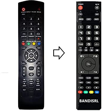 SU2018 Telecomando Compatibile per Nordmende ND32S3800H SMART, ND32S3100H SMART, ND32S3100, ND40S3000H-SMART-FHD, ND55KS4400, ND32S3400H -SMART, ND24S3100H