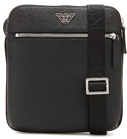 EMPORIO ARMANI SMALL Flat Messenger Schwarz