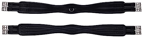 NETPROSHOP Vielseitigkeitsgurt Sattelgurt Basic pro schwarz Gr. 115-125-135, Groesse:125, Farbe:Schwarz