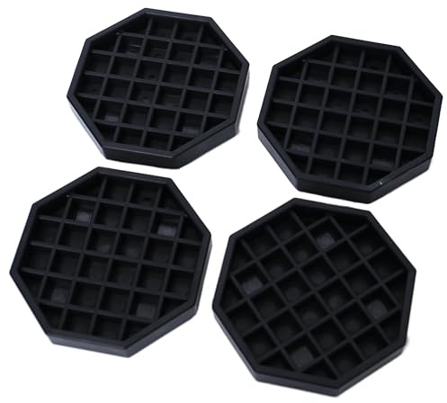 Drip Tray 4 Octagon Countertop Beverage Dispenser Cup Drip Catcher - for Coffee & Drink Dispenser Bar by kitchentoolz - Pack of 4