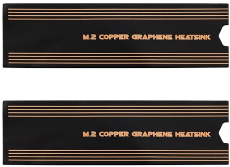 CENPEK 2 Pezzi M.2 2280 SSD Adesivo di Raffreddamento Radiatore in grafene per Laptop NVMe NGFF 2280 SSD