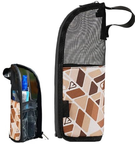 Vllold Bestecktasche Camping | Besteck-Aufbewahrungstasche | Reißverschluss-Tasche, Utensilienhalter, Aufbewahrungstasche für Strohhalm, Löffel, Gabel, Essstäbchen
