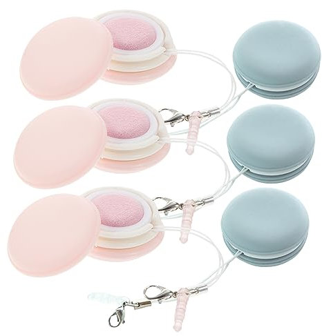 COLLBATH 6 Stück Brillenputztücher Glasreinigungstücher Macaron Förmig Weiche Mikrofasertücher Für Elektronikbildschirme Linsen Und Handy Kratzfrei Mit Tragband Für Unterwegs