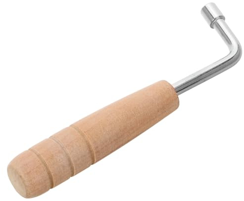 ibasenice Stimmschlüssel für Lyra Harfe mit Holzgriff und Stahlmaterial Komfortabler Griff Tragbar für Musiker zum Präzisen Stimmen von Harfe und Saiteninstrumenten