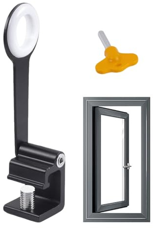 Blocca Finestre Bambini Protezione A Prova Di Bambino Con Chiave | Limitatore Anticaduta Bambini Per Infissi A Battente per Appartamento Patio Camper Balcone Seminterrato Armadio Bagno Cucina