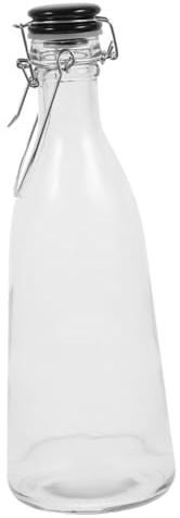 INOOMP Bottiglia di Vetro con Tappo per Condimenti Bottiglia per Aceto Resistente Utensile da Cucina