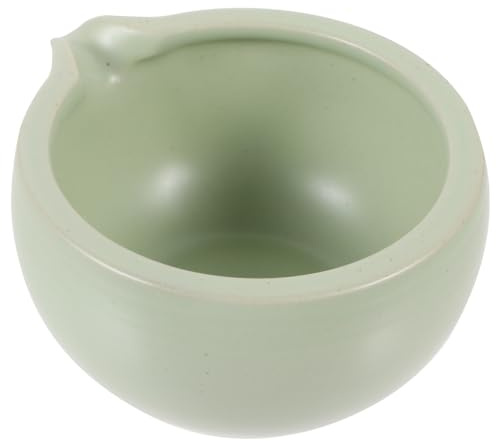 DECORNIJIA Cuenco de Cerámica Superficie Lisa y Fácil de Almacenar Capacidad de 525ml Diseño Delicado para Té Matcha Japonés Adecuado para Casa o Casa de Té