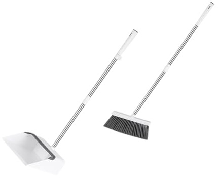 Mipcase Escoba y Recogedor Compacto para Hogar Kit Multifuncional de Limpieza Diaria Diseño Fácil de Almacenar para Barrer y Mantener Orden Habitaciones y Cocinas