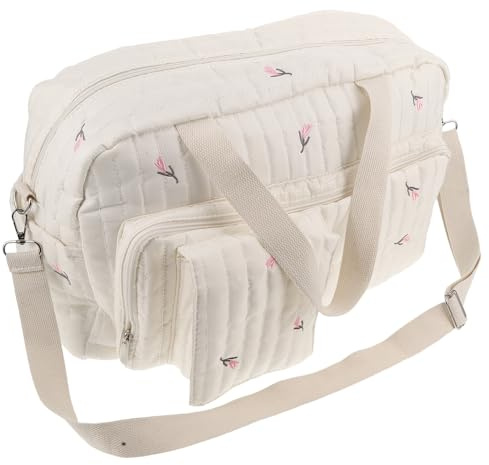HAMPPLIES Große Wickeltasche für Schwangere mit Organizer Robuste Babytasche für Krankenhaus und Reisen Multifunktionale Stilltasche mit Mehreren Fächern Flexible Tragemöglichkeiten