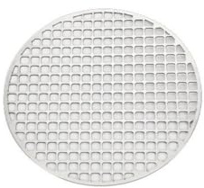 FUANA Tapis de cuisson rond en acier inoxydable pour barbecue, barbecue, four, 2 mm d'épaisseur, 18-30 cm, argenté, compatible avec four et poêle à rôtir
