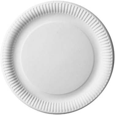 Générique - 150 ASSIETTES CARTON ROND 18CM BLANC