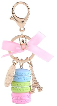 Schlüsselanhänger Macaron Eiffelturm Legierung 1pc (Blau) Für Auto Taschen Dekoration