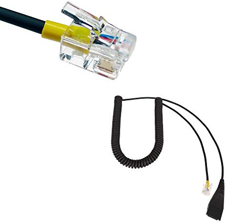 GEQUDIO RJ-Kabel einzeln für GX3+ GX5+ kompatibel mit Mitel, Aastra, GEQUDIO, Poly/Polycom und Gigaset-RJ Telefon