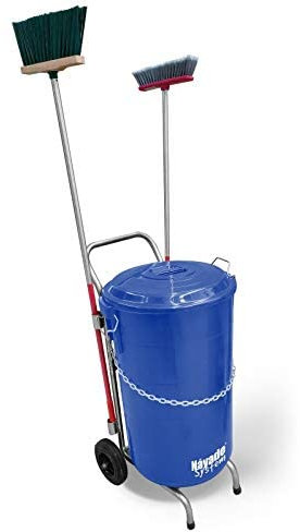 Náyade System Street Cleaning Cart Eco Plus- Carro de Limpieza viaria + Cubo Azul y Tapa 120 Lt.