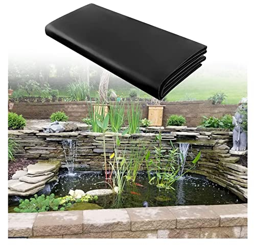 UHEKC Liner Bassin Bache Bassin Exterieur Bassin Jardin Preforme Renforcé 0.2mm Résistant Aux Déchirures pour Extérieur, Cascade, Fontaine, Personnalisable (Color : Black, Size : 9x20m)