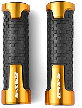 Motorrad Griff FÜR Suzuki GSX-S 1000 GSXS 1000F GSX S 1000 F 2015-2021 2019 GSX-S 7/8 22mm Universal-Motorradlenker Lenkergriff Motorrad-Lenkergriffe (Color : Gold)