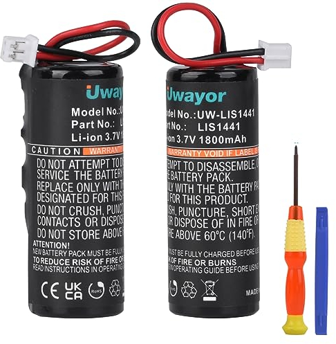 Uwayor LIS1441 - Batteria di ricambio 1800 mAh per PS3 Move Motion Controller CECH-ZCM1E CECH-ZCM1U Playstation Move Motion Controller, 3,7 V