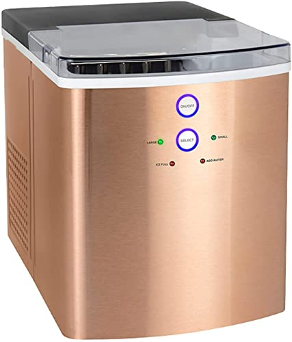 Samnuerly Ice Maker Countertop Nugget, Portable Ice Cube Maker Countertop, Commercial Ice Maker Machine Nugget Ice, Self-Cleaning Function for Home Kitchen Office Bar