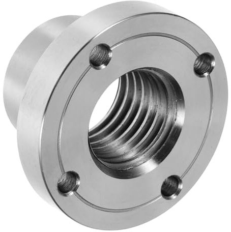 UPKOCH 2 Mandrino Per Tornio Per La Lavorazione Del Legno Adattatore Per Mandrino Per Tornitura Del Legno Adattatore Per Piastra Posteriore Filettata Flangia Frontalino Acciaio