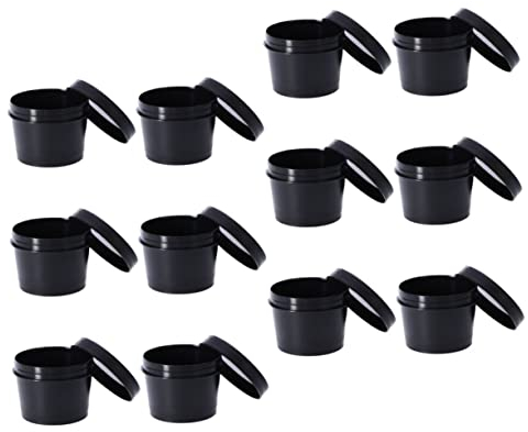 Ipetboom 12pièces Pots De Crème Vides Pots De Voyage Et Récipients Pour Échantillons De Cosmétiques Rechargeables Avec Couvercle