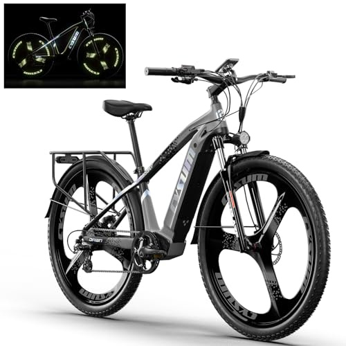 cysum MTB Bicicleta electrica Hombre 29 Pulgadas, Bici eléctrica montaña Adulto, Bicicleta Todoterreno electrica, batería Litio extraíble 672Wh, Alcance de 75-90 km, Freno de Disco hidráulico