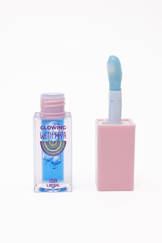 SOY PEPA Lipgloss Sabor Blueberry | Pintalabios Arándano Hidratante | Brillo Labial con Ácido Hialurónico, Aceite de Coco, Argán, Manteca de Karité y Vitamina E | No Pegajoso