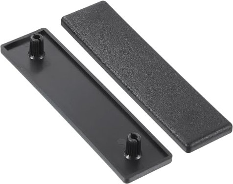 sourcing map 14Pcs Extruded End Cap Nylon, 80x20mm T-Slot Aluminum Profile 2080 European Standard End Cap Extrusion Plug for Trolley, Fish Tank Rack, Storage Rack, Black