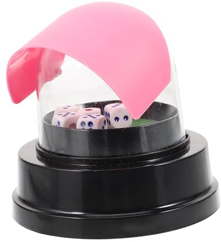 NOLITOY Vaso Eléctrico para Dados Pequeño Diseño Grueso Resistente de Dados Portátil para Fiestas Accesorio para Adultos Fácil de Usar y Transportar Color Aleatorio Color Aleatorio