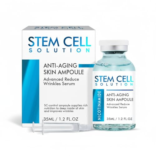 Stammzellen Gesichtsserum, 35 ml Anti-Aging Microneedling Serum, Verringert Falten, Strafft die Haut, Spendet Feuchtigkeit und pflegt, Für alle Hauttypen geeignet