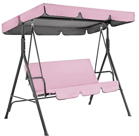 Garden Swing Chair Canopy Replacement Cover for 2 & 3 Seater Outdoor Patio Seat - Waterproof Canopy (Size: 190x132x15cm) - Perfect for Porch & Garden Use