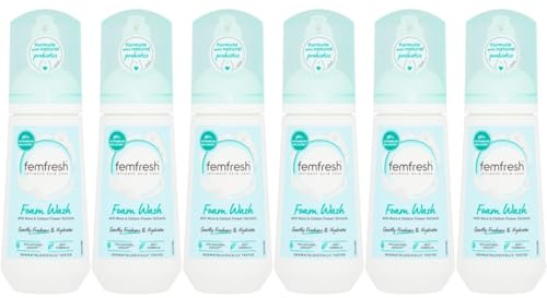 Intimate Skin Care Foam Wash with Rose & Cotton Flower Extracts, Natural Prebiotics, pH Balanced, 150ml, Pack of 6