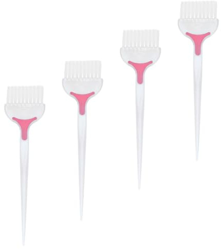 LALAFINA Juego de 4 Pinceles para Teñir el Cabello Cerdas Suaves, Material Abs, Ideales para Teñido en Casa y Cuidado del Cabello