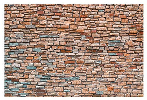 Bilderwelten Steinoptik Fototapete 3D inkl. Kleister 480x320cm - Vliestapete Made in Germany - Steintapete Wohnzimmer - Stein Tapete - Tapete Steinoptik Schlafzimmer, Flur, Küche T_2380