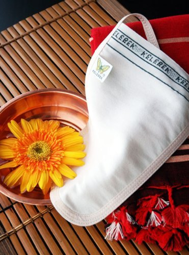 Kelebek 2er-Set Peelinghandschuhe für empfindliche Haut, Achseln & Intimbereich, Türkisches Kese für Damen & Herren, Exfoliating Gloves für Dusche & Hamam, Körperpeeling & Tiefenreinigung