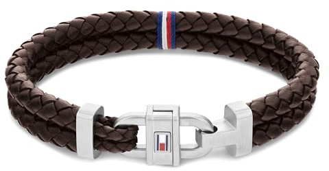 Tommy Hilfiger Jewelry Armband für Herren mit Braunem Leder und Edelstahlverschluss - 2790363