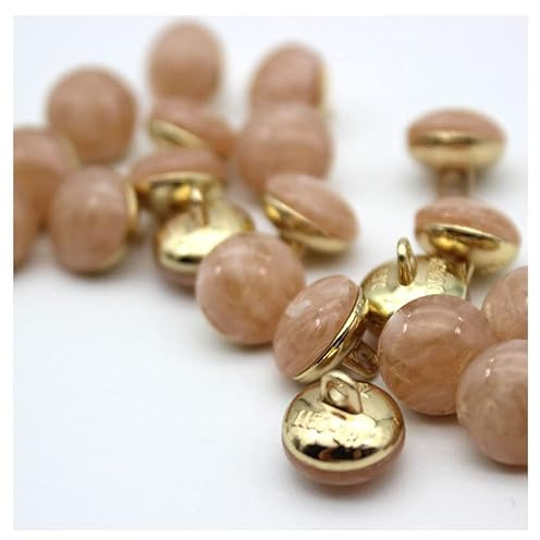 GIVBRO 10 bottoni vintage con gemme, eleganti bottoni di ricambio, per cucito, merceria, per camicie, cappotti, decorazioni fai da te, accessori artigianali, rosa, 11,5 mm