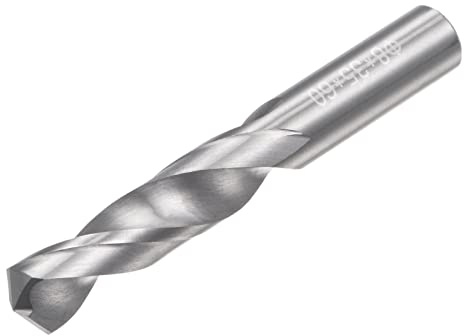sourcing map Spiralbohrer Vollhartmetall, C2/K20 Wolframcarbid Gerader Schaft Spiralflöten Bohrschneider 8mm