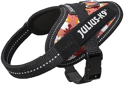 Julius-K9, IDC Powergeschirr, Größe: 2XS/Baby 2, Pink mit kleinen Blumen