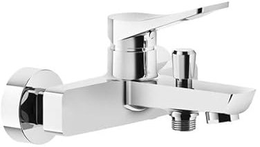 Gessi Rilievo, miscelatore monocomando per vasca 1/2, deviatore automatico vasca/doccia, 59013, Colorazione: cromo