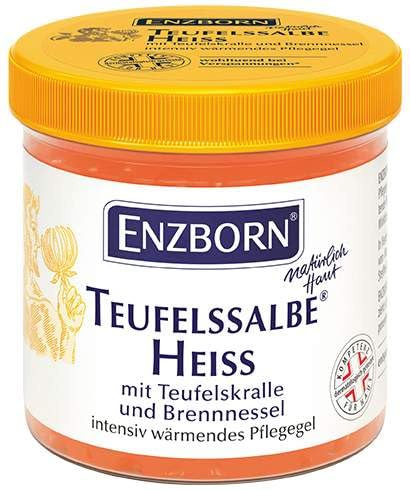 Enzborn Teufelssalbe Heiss, Wärmendes Pflegegel mit Teufelskralle, 2x200 ml
