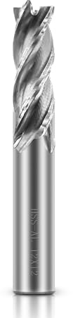 ASNOMY 12mm HSS Schaftfräser CNC Drehmaschine geraden Schaft 12mm, 4 Flöte Spiralfräser Schneide Schaftfräsersatz Drill End Mill Fräser Bit