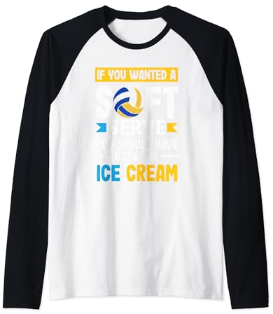 Si vous voulez une portion molle, optez pour le volley-ball à la crème glacée Manche Raglan